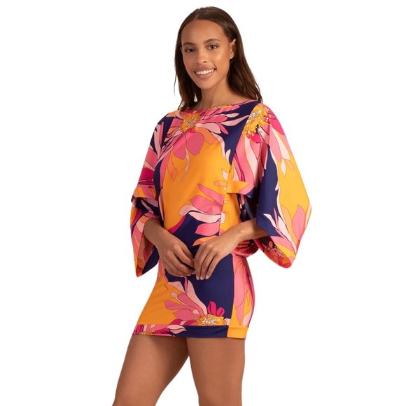 TRINA TURK Breeze Tunic Mini-Dress Swim Cover-Up / NWT / Size S, M, L, XL - Picture 1 of 5